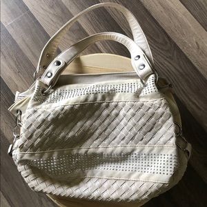 LaTique Satchel Purse Handbag Shoulder Bag Color Bone Women’s New